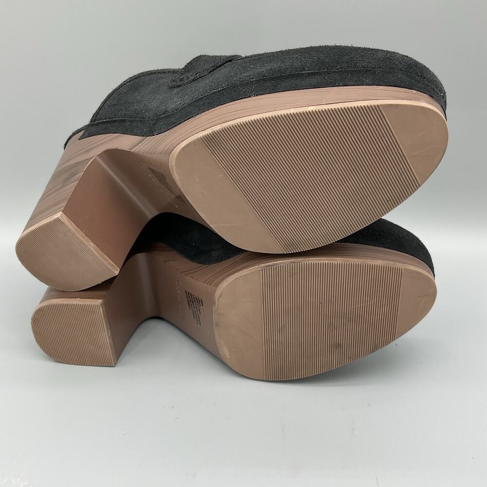 NEW Splendid Women’s Vina Suede Platform Clogs Black Size 10M - Picture 9 of 11